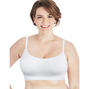 Playtex Wirefree Bra Secrets Seamless Comfort Flexes to Fit White Size S 12529